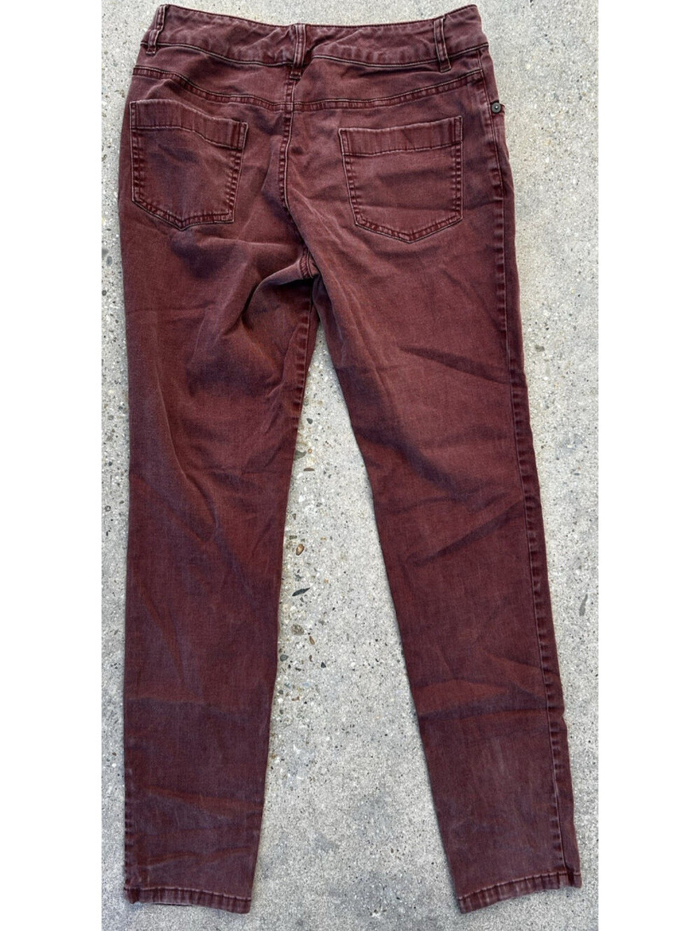 Pendleton Pants Womens 4 x 27L Red Denim Straight Leg Skinny Fit